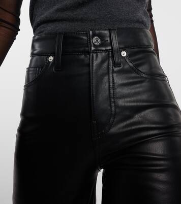 Debbie faux leather slim pants | Veronica Beard