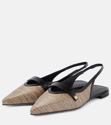 Ballerine slingback in effetto rafia | Max Mara