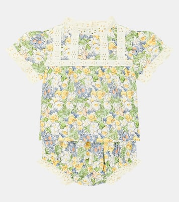 Baby Beverly linen top and bloomers set | The New Society