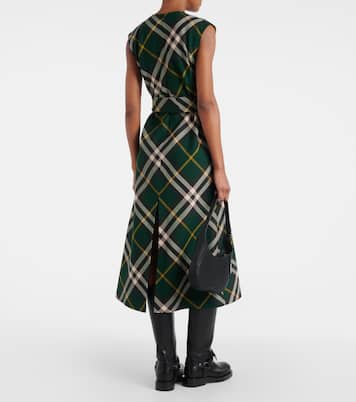 Abito midi in lana Burberry Check | Burberry