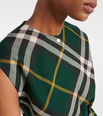 Abito midi in lana Burberry Check | Burberry