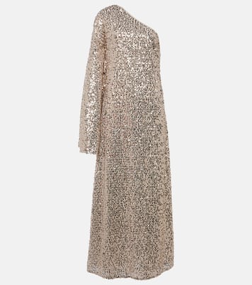 One-Shoulder-Maxikleid mit Pailletten | Rotate
