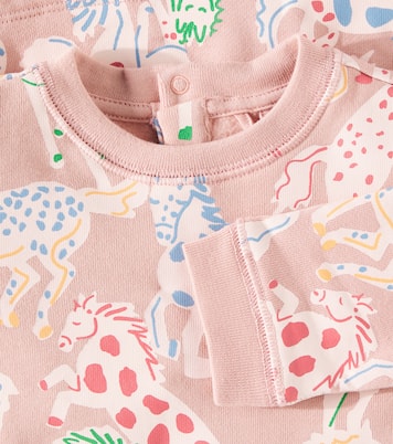 Baby - Abito Praierie Horses in cotone | Stella McCartney Kids