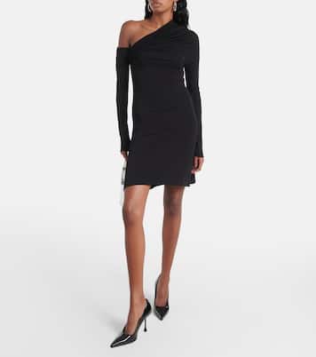 One-Shoulder-Minikleid aus Crêpe | Courrèges