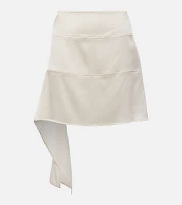 Falda midi en satén de seda | Ferragamo