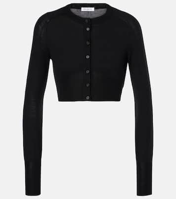 Cardigan cropped in misto lana | Alaïa