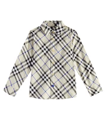 Camisa de algodón con Burberry Check | Burberry Kids
