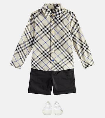 Camisa de algodón con Burberry Check | Burberry Kids