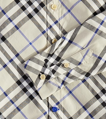 Camisa de algodón con Burberry Check | Burberry Kids