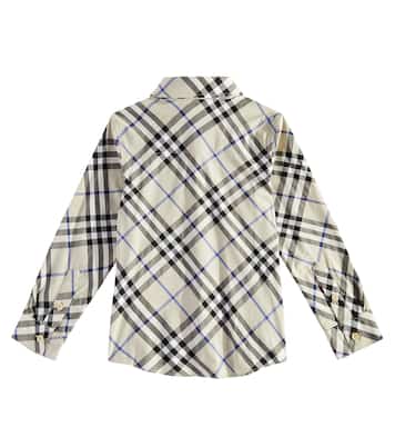 Camisa de algodón con Burberry Check | Burberry Kids
