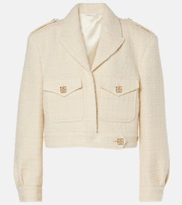 Giacca cropped 4G Liquid in tweed | Givenchy