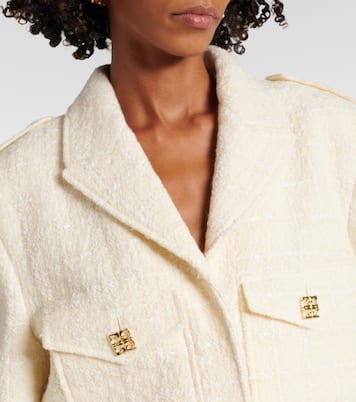 Giacca cropped 4G Liquid in tweed | Givenchy