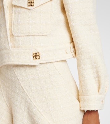 Giacca cropped 4G Liquid in tweed | Givenchy