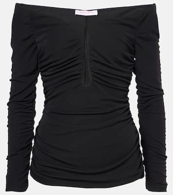 Off-Shoulder-Top aus Jersey | Carolina Herrera