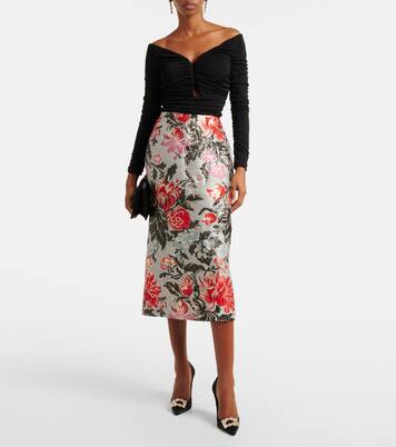 Off-Shoulder-Top aus Jersey | Carolina Herrera