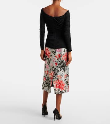 Off-Shoulder-Top aus Jersey | Carolina Herrera