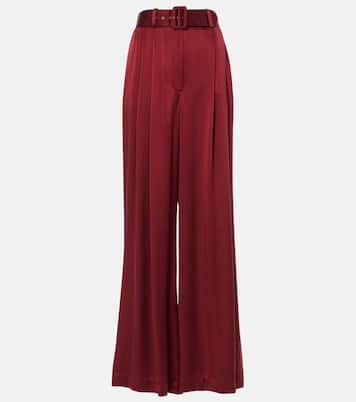 Pleated silk wide-leg pants | Zimmermann