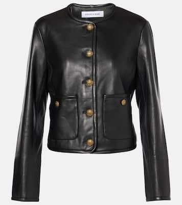 Giacca cropped in pelle Andrea | Veronica Beard