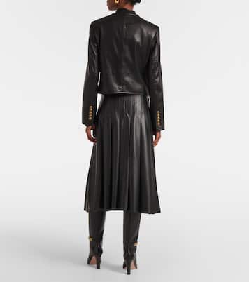 Giacca cropped in pelle Andrea | Veronica Beard
