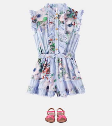 Mono Everley de algodón floral | Zimmermann Kids