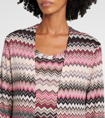 Cárdigan de lamé en zigzag | Missoni