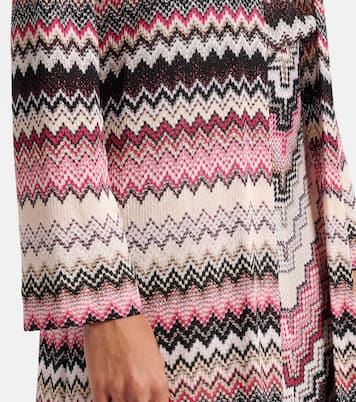 Cárdigan de lamé en zigzag | Missoni