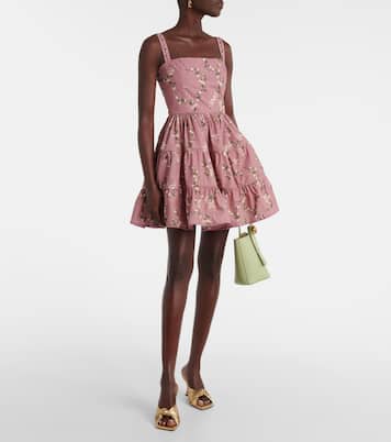 Minikleid Lima Wisteria aus Baumwolle | Agua by Agua Bendita