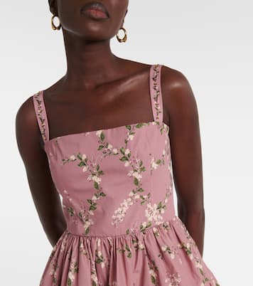 Minikleid Lima Wisteria aus Baumwolle | Agua by Agua Bendita