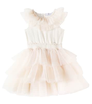 Abito in tulle a balze | Monnalisa