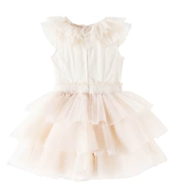 Abito in tulle a balze | Monnalisa