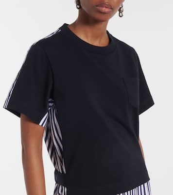 Abito chemisier in cotone a righe | Sacai