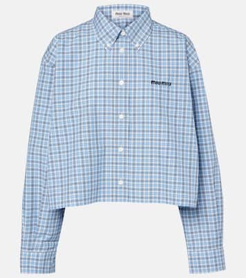 Cropped-Hemd aus Baumwolle | Miu Miu