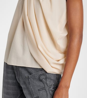 Draped wool-blend top | JW Anderson