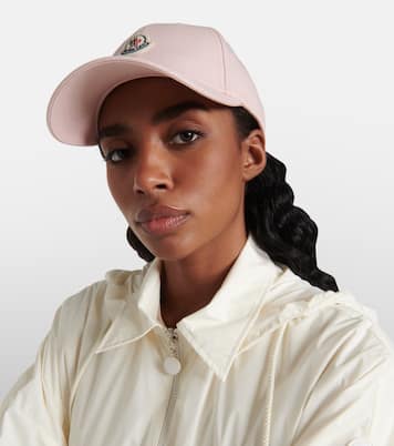 Gorra de gabardina de algodón con logo | Moncler