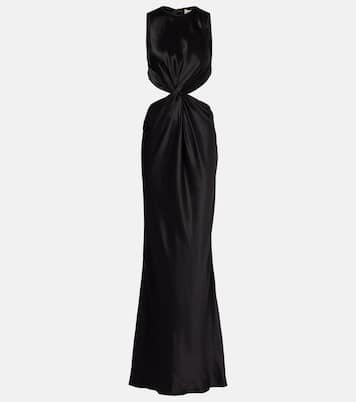 Robe longue en soie | Saint Laurent