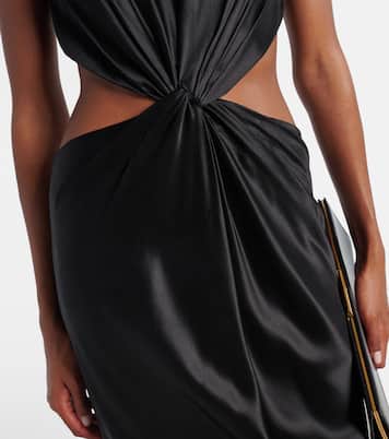 Robe longue en soie | Saint Laurent