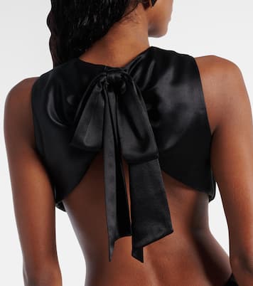 Robe longue en soie | Saint Laurent