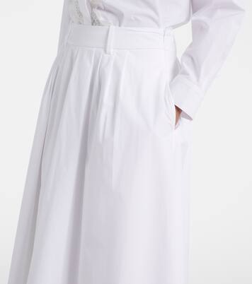 Jupe midi Poplin Power en coton mélangé | Dorothee Schumacher