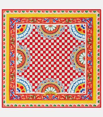 Printed silk twill scarf | Dolce&Gabbana
