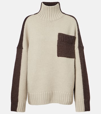 Wool and alpaca-blend turtleneck sweater | JW Anderson