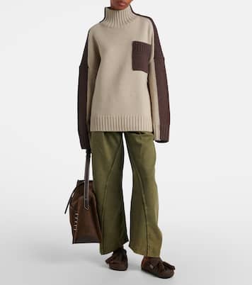 Wool and alpaca-blend turtleneck sweater | JW Anderson