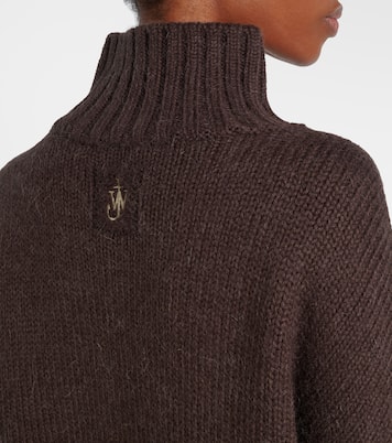 Wool and alpaca-blend turtleneck sweater | JW Anderson