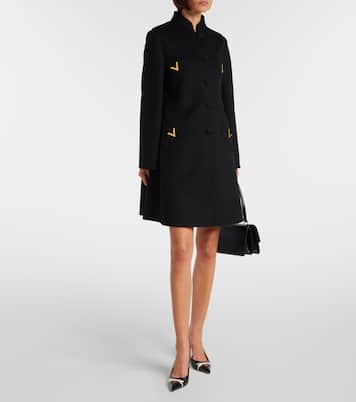 VGold wool and cashmere coat | Valentino