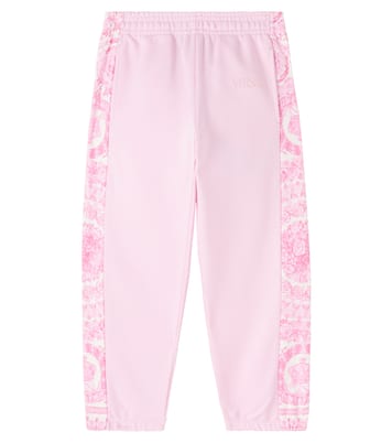 Barocco cotton fleece sweatpants | Versace Kids