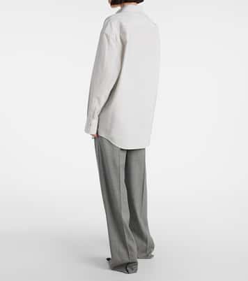 Camicia Cassandre in cotone a righe | Saint Laurent