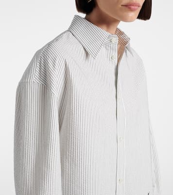 Camicia Cassandre in cotone a righe | Saint Laurent
