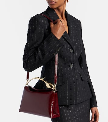 Bloom Medium patent leather tote bag | Erdem