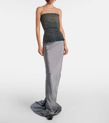 Coda satin maxi skirt | Rick Owens