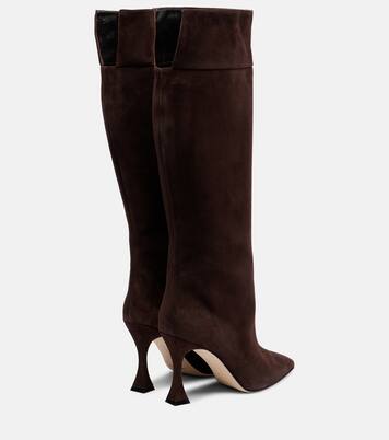 Miralonepla 90 suede knee-high boots | Manolo Blahnik
