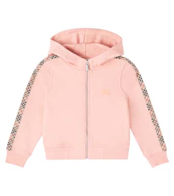 Burberry Check cotton fleece hoodie | Burberry Kids